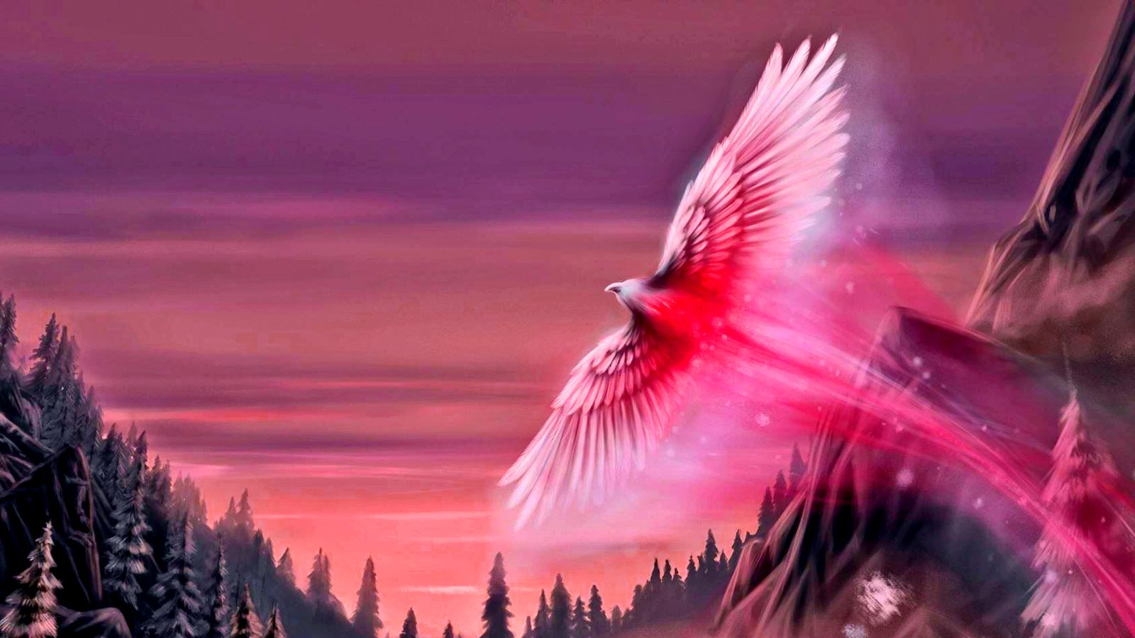 Pink Phoenix. Phoenix wallpaper